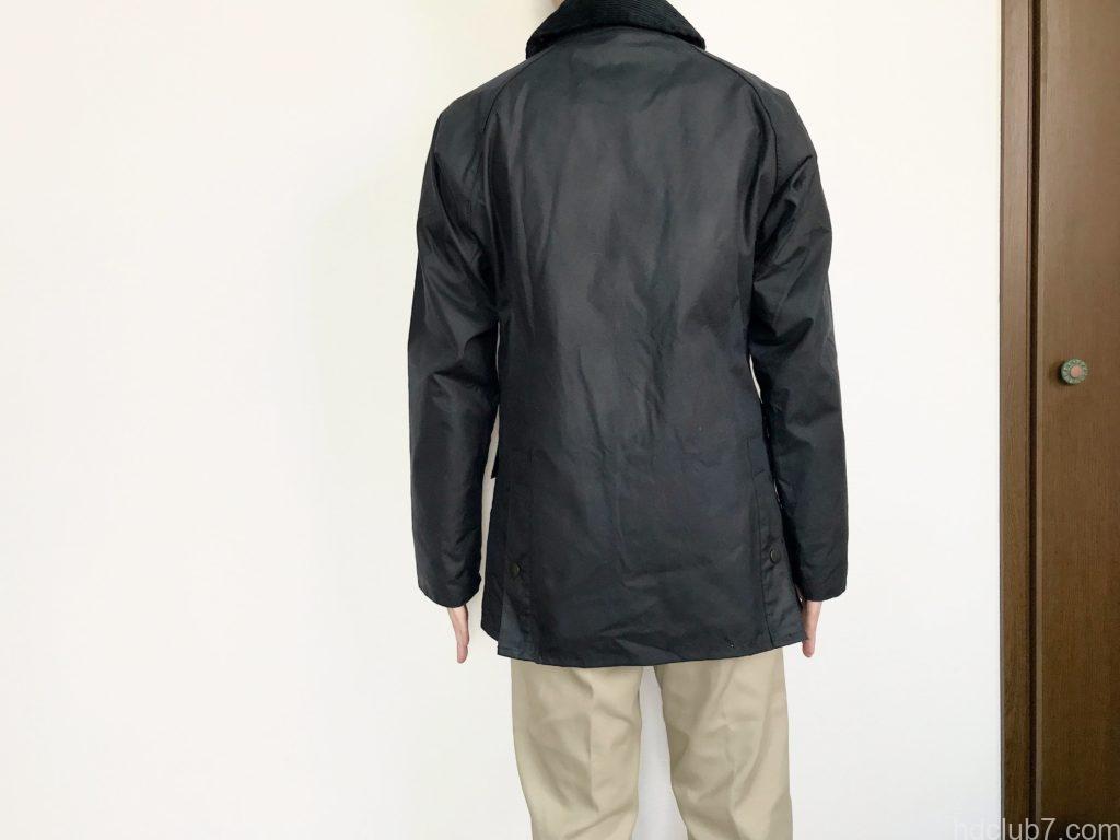 バブアービデイルSL36を163cm58kgの男が着たサイズ感