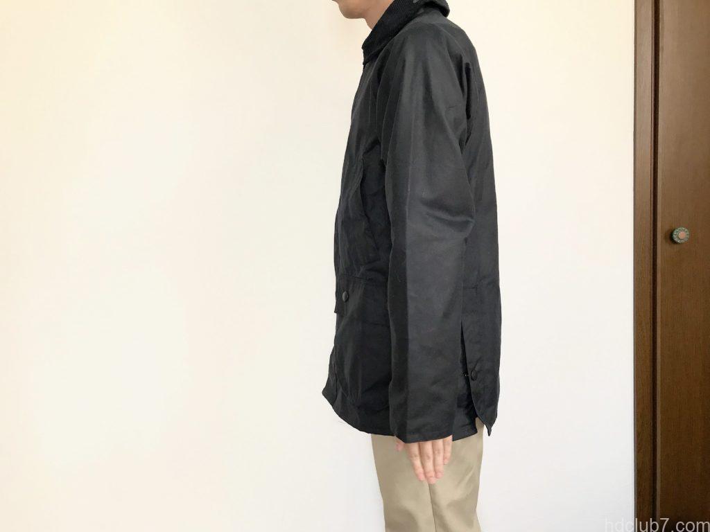 バブアービデイルSL36を163cm58kgの男が着たサイズ感