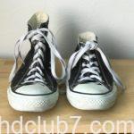 コンバースのオールスターハイカットをローカットに改造