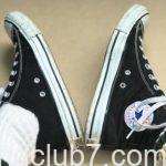 コンバースのオールスターハイカットをローカットに改造