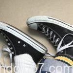 コンバースのオールスターハイカットをローカットに改造