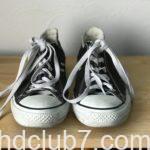 コンバースのオールスターハイカットをローカットに改造