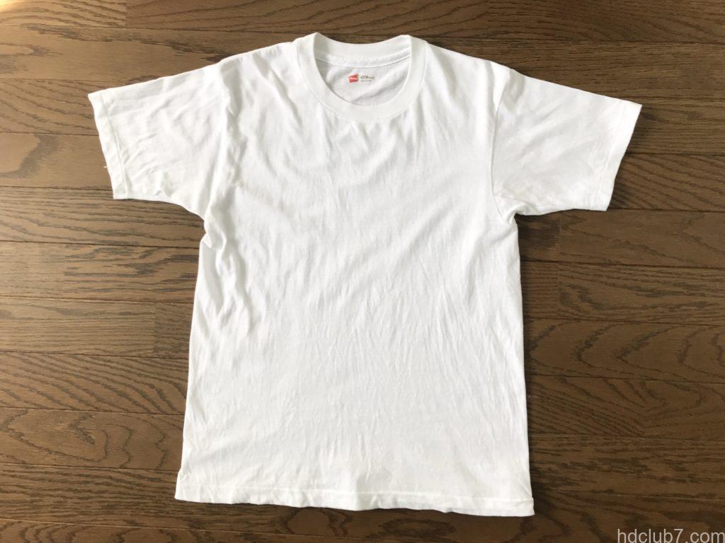 10回着用したヘインズの金パックT