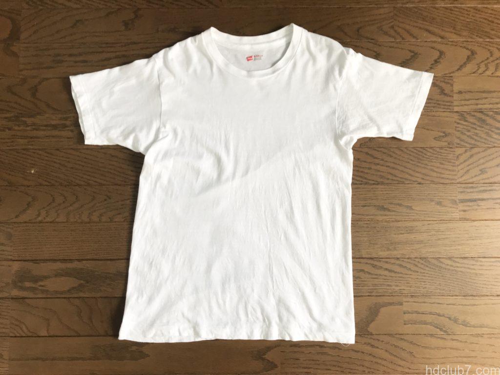 10回着用したヘインズの赤パックT