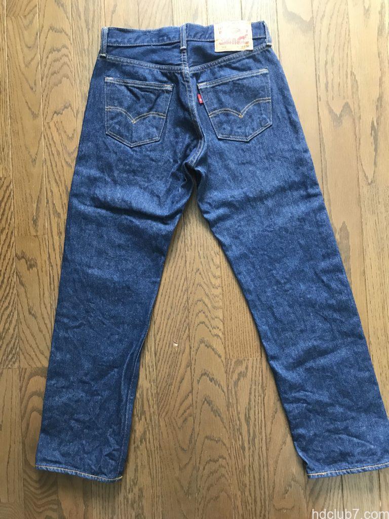 1ヶ月間、着用洗濯ともに約5回のリーバイス501シュリンクトゥフィットの経年変化