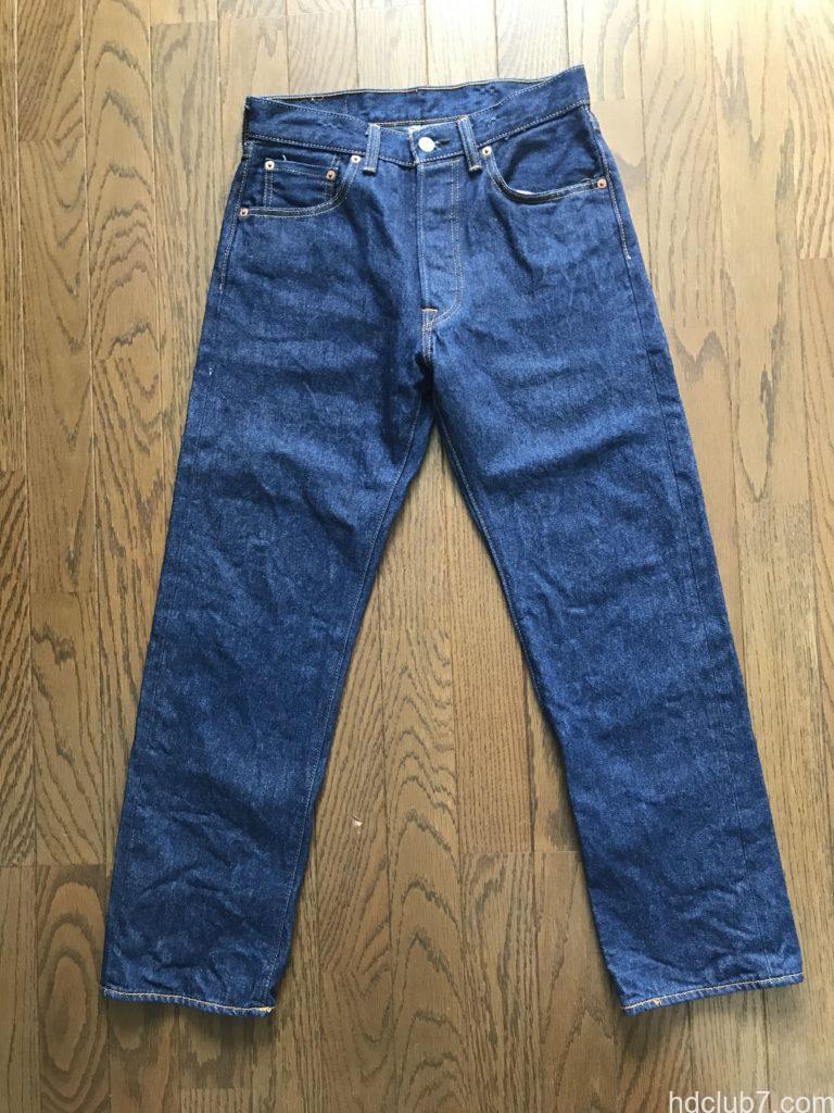 1ヶ月間、着用洗濯ともに約5回のリーバイス501シュリンクトゥフィットの経年変化