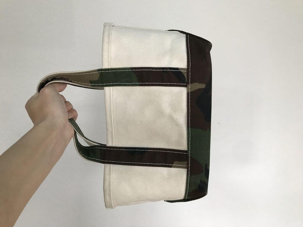 洗濯後に柔らかくなったエルエルビーンのトートバッグミニ