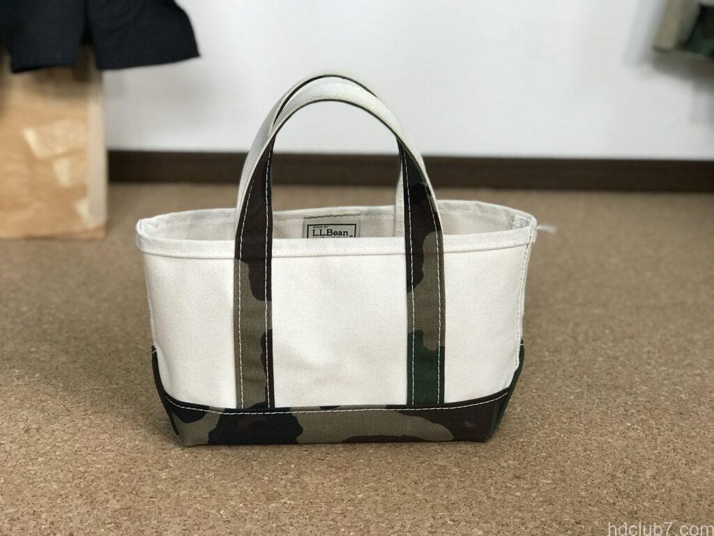 犬の散歩で使用して9ヶ月が経過したエルエルビーンのトートバッグミニ