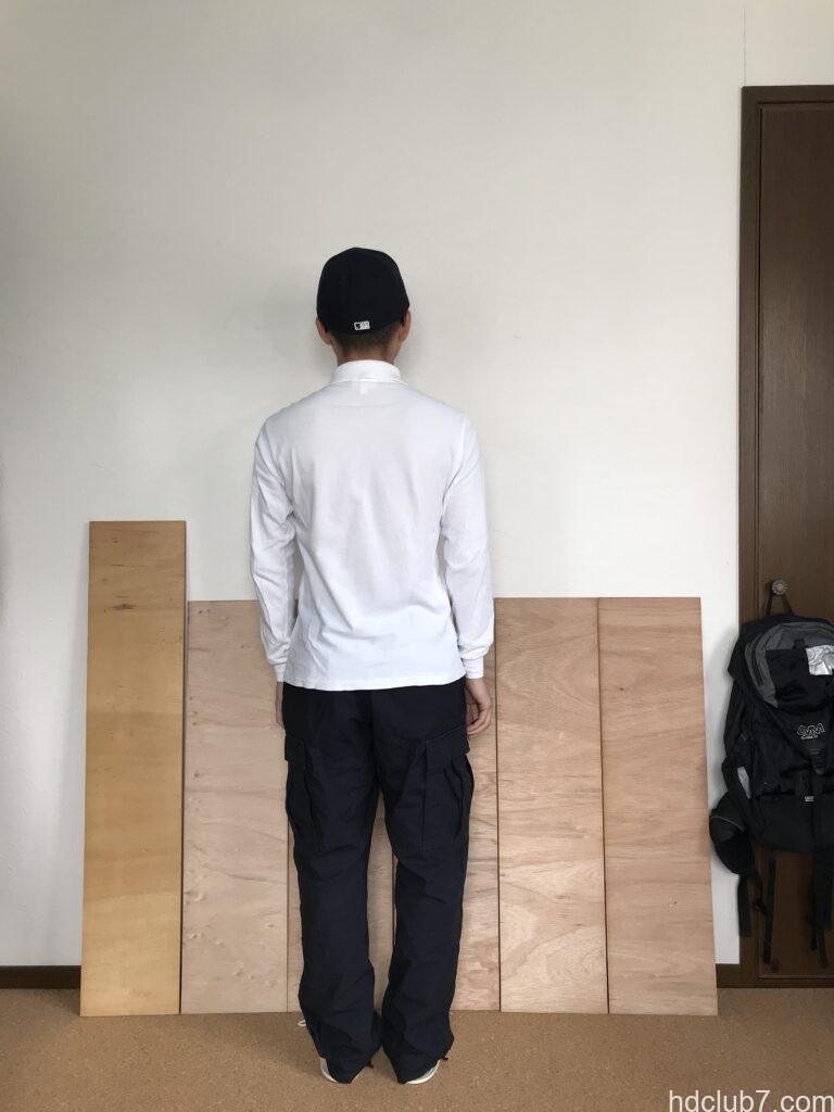 プロッパーのBDUカーゴパンツのネイビーを穿いた人