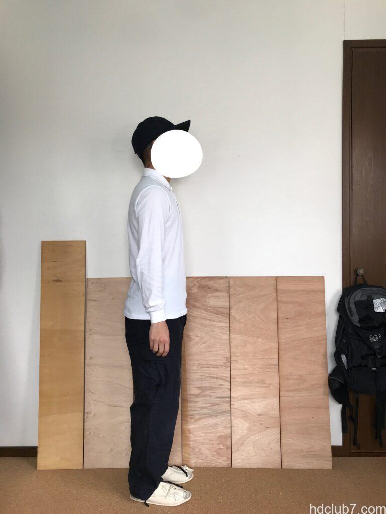 プロッパーのBDUカーゴパンツのネイビーを穿いた人