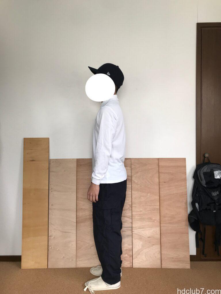 プロッパーのBDUカーゴパンツのネイビーのドローコードを絞って穿いた人