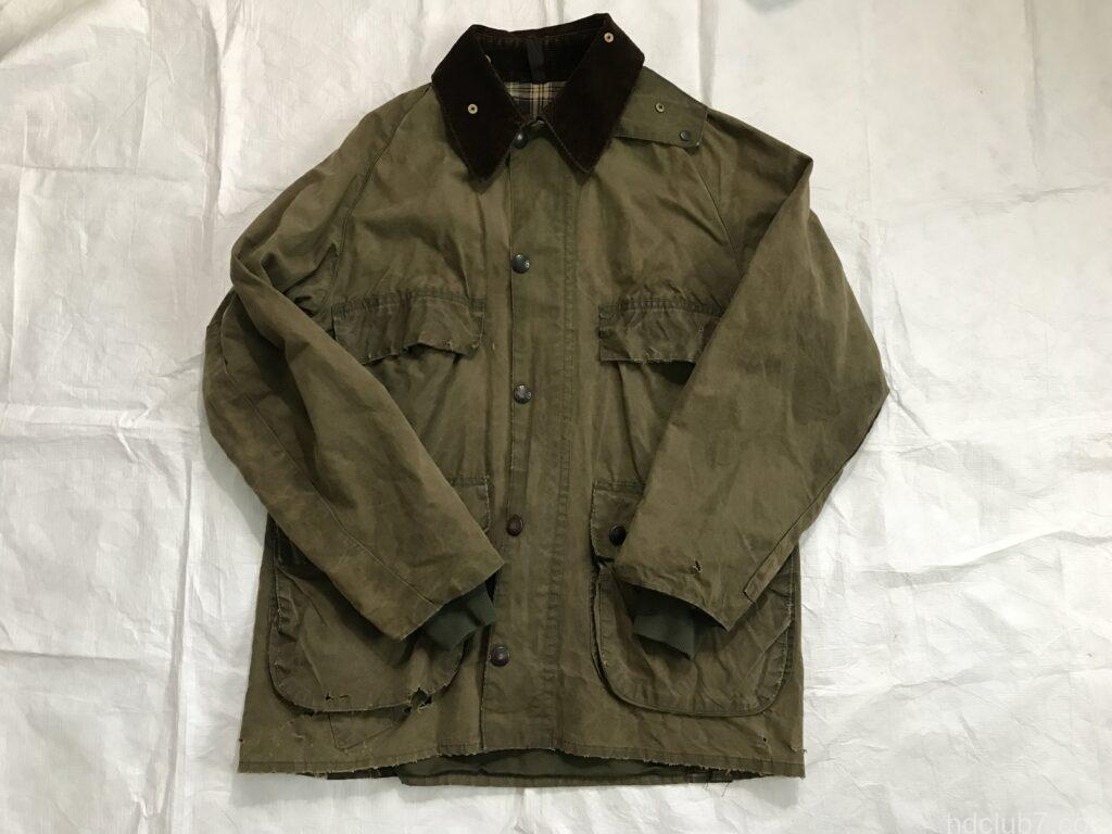 2度のオイル抜きと洗濯をしたバブアーの4つポケビデイル