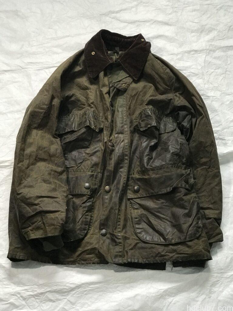 バブアービデイルのビンテージの経年変化