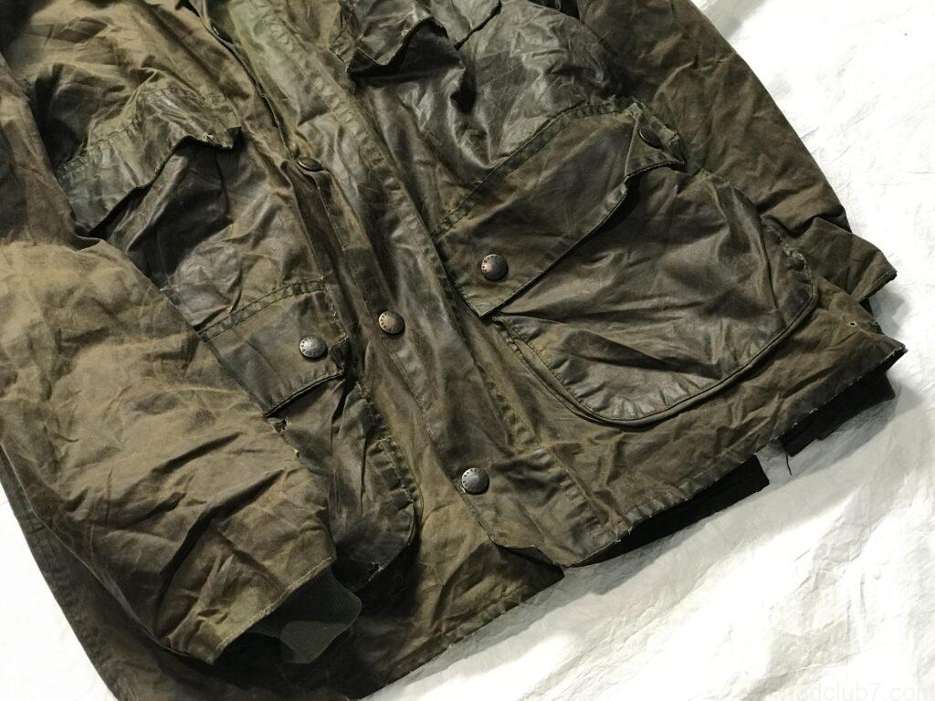 バブアービデイルのビンテージのポケット